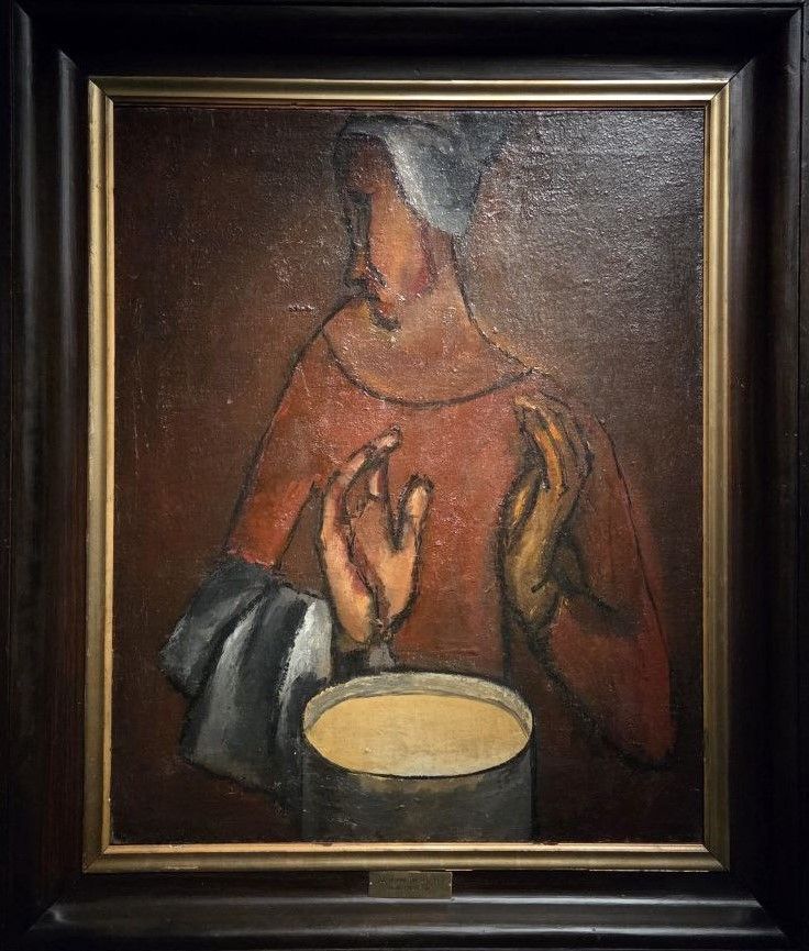 Валентин Юстицкий Молочница 1923 холст, масло
