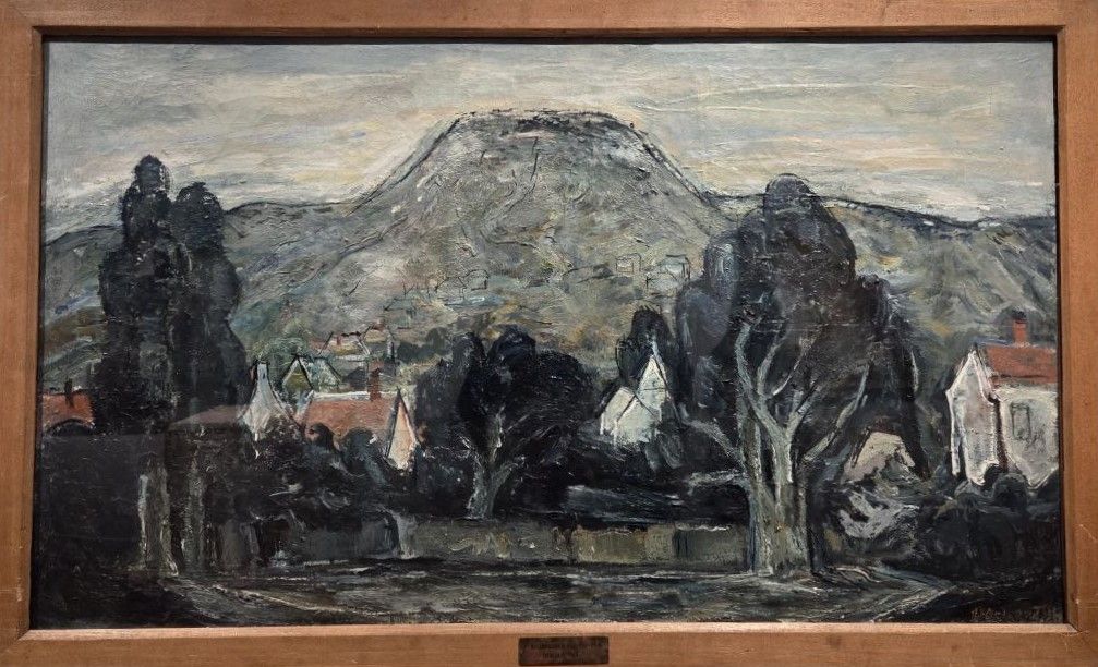 Валентин Юстицкий Пейзаж 1934 холст, масло