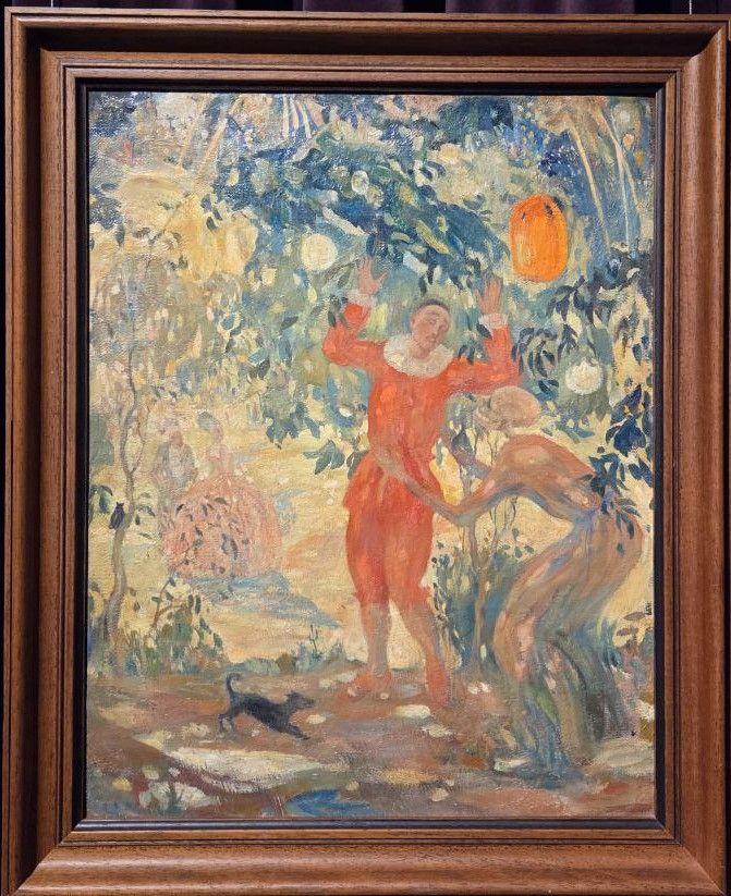 Николай Милиоти. Пьеро и Смерть 1910-е холст, масло