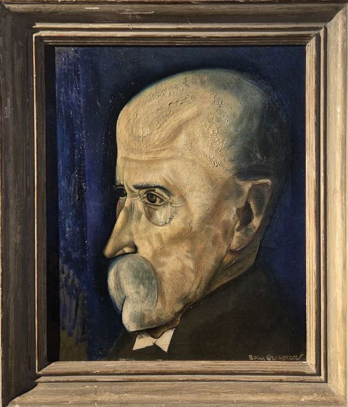 Борис Григорьев. Портрет Томаша Масарика. 1932 холст, масло