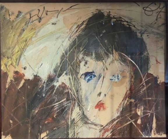 Портрет актрисы Людмилы Шагаловой. 1967. Холст, масло. 50х60