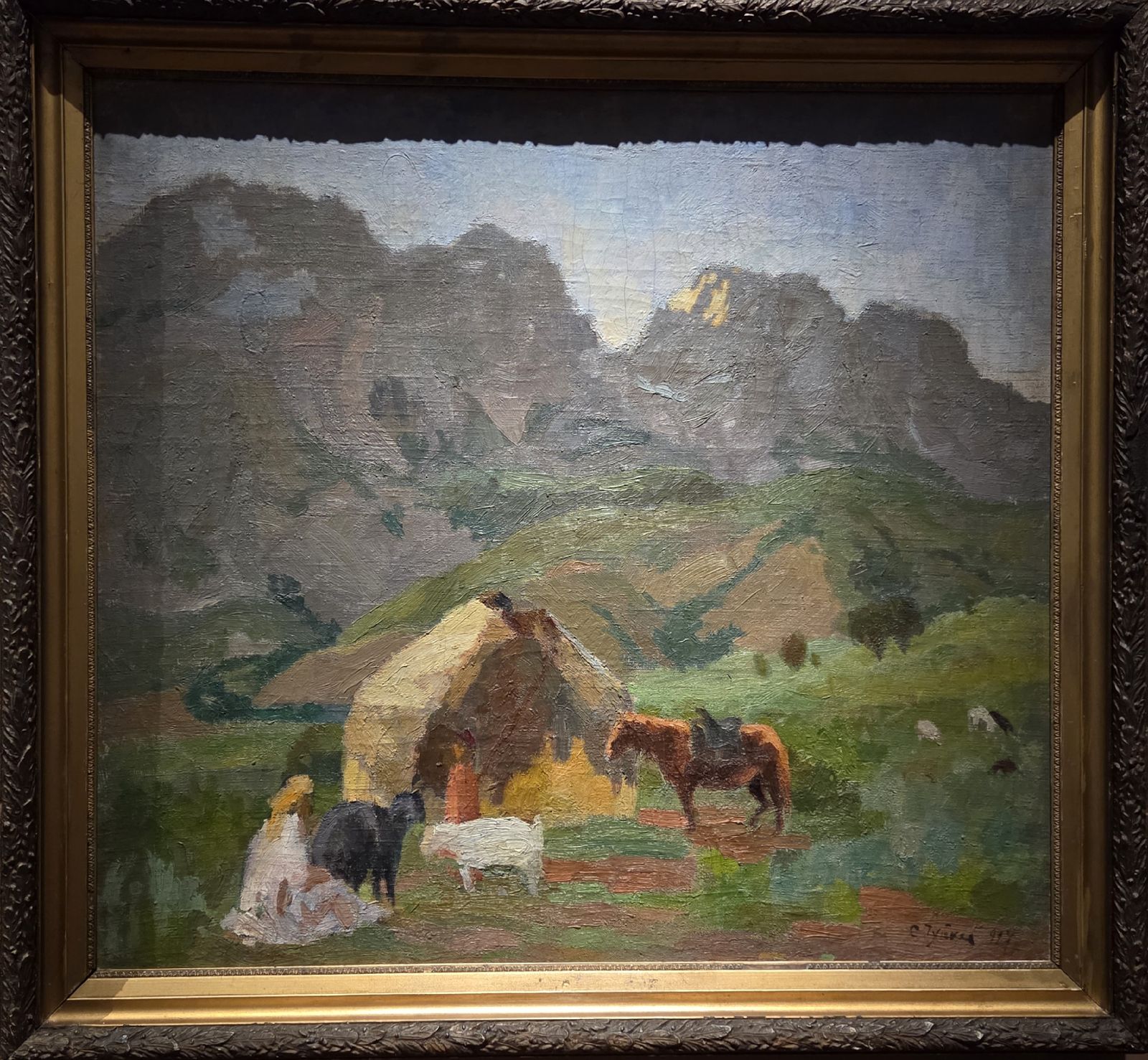 В горах. 1927 холст, масло
