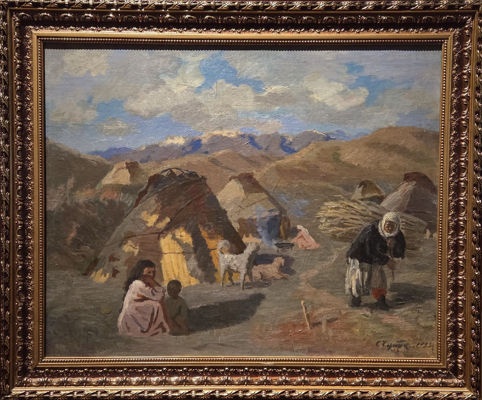 Бедняцкий аил. 1936 холст, масло