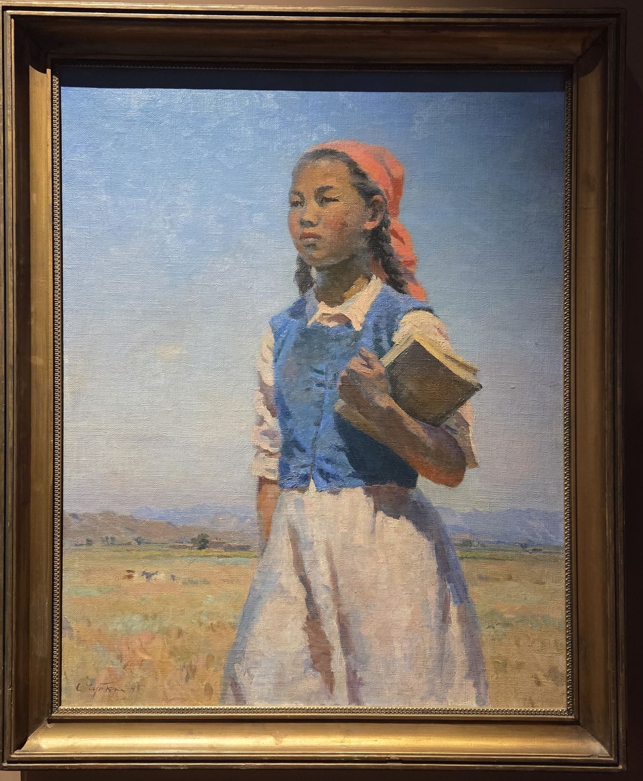 Дочь Советской Киргизии 1948 холст, масло