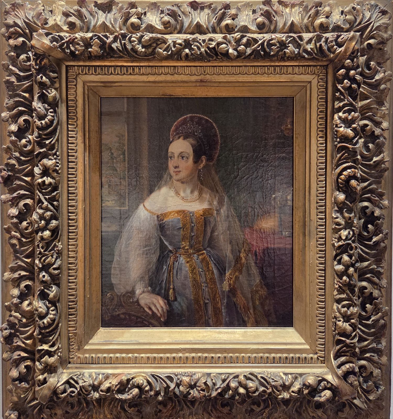 Тропинин В.А. Екатерина Ивановна Карзинкина в русском наряде. около 1838 холст, масло