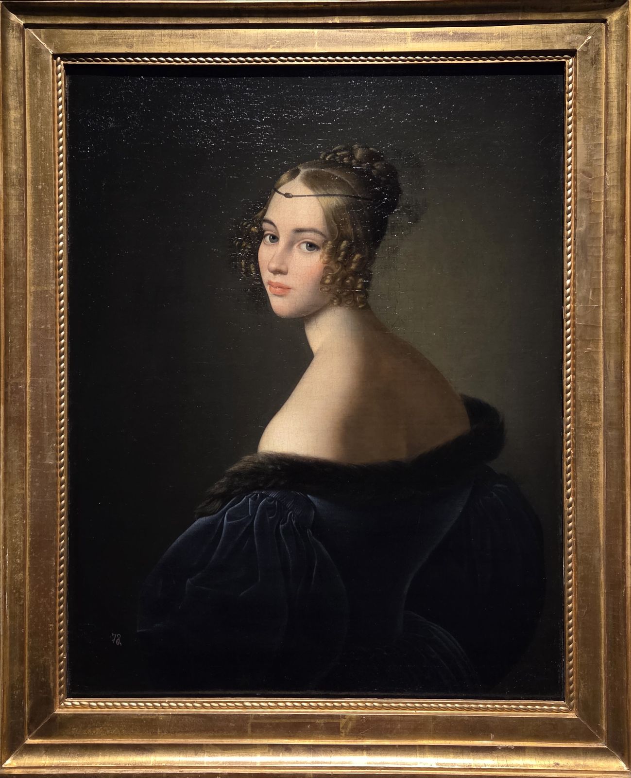 Луиджи Мария Сотта Портрет княжны Марии Ивановны Барятинской 1837 холст, масло
