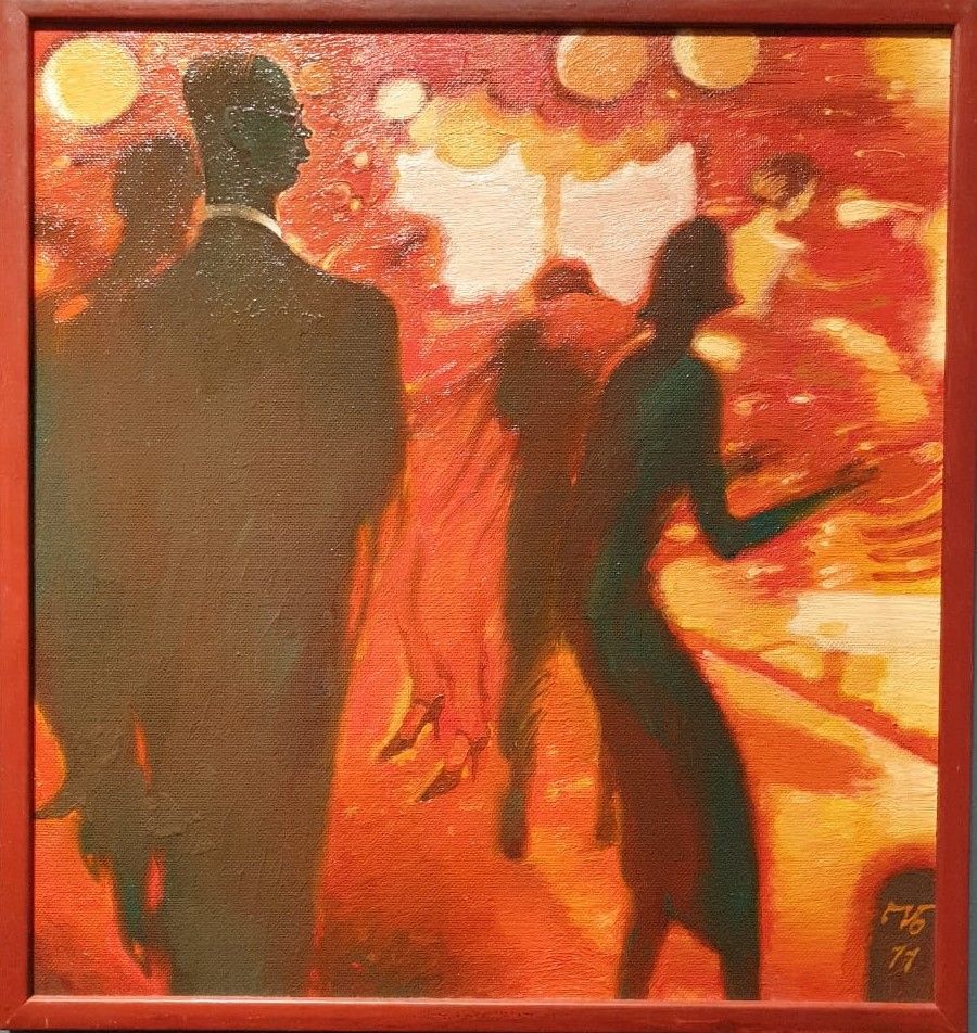 П.А.Борисов Сон композитора Прокофьева Москва, 2011 оргалит, масло
