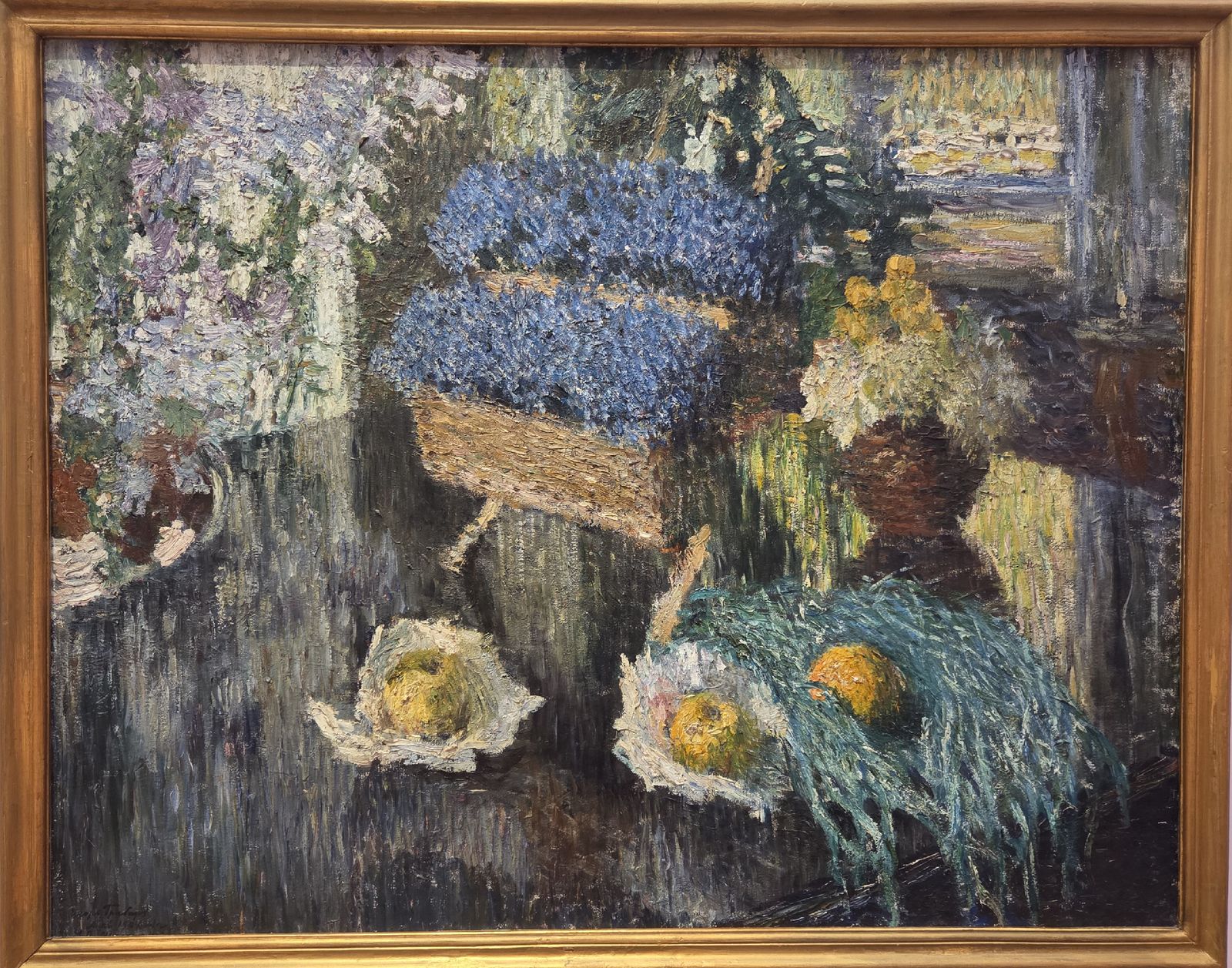 Игорь Грабарь. Цветы и фрукты на рояле. 1904 холст, масло
