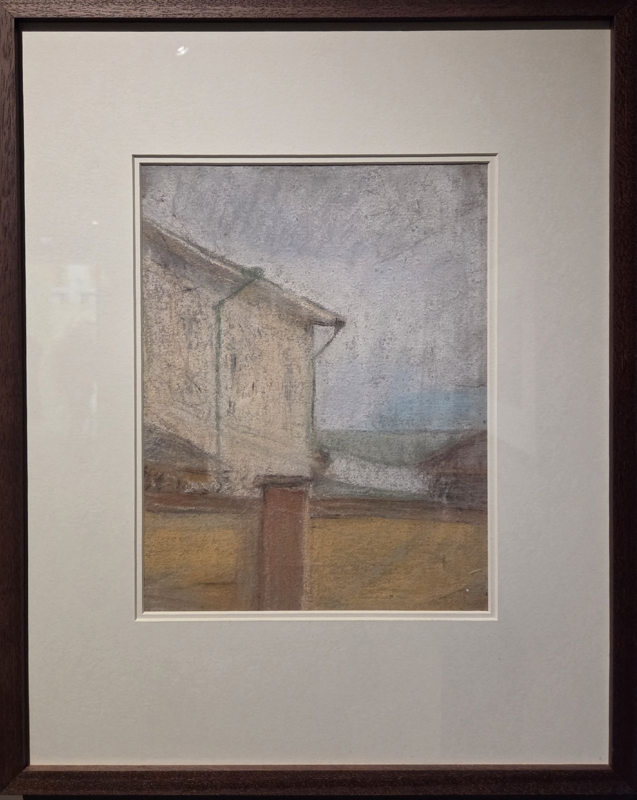 Наталия Гончарова. Белый дом 1903-1905 бумага, пастель