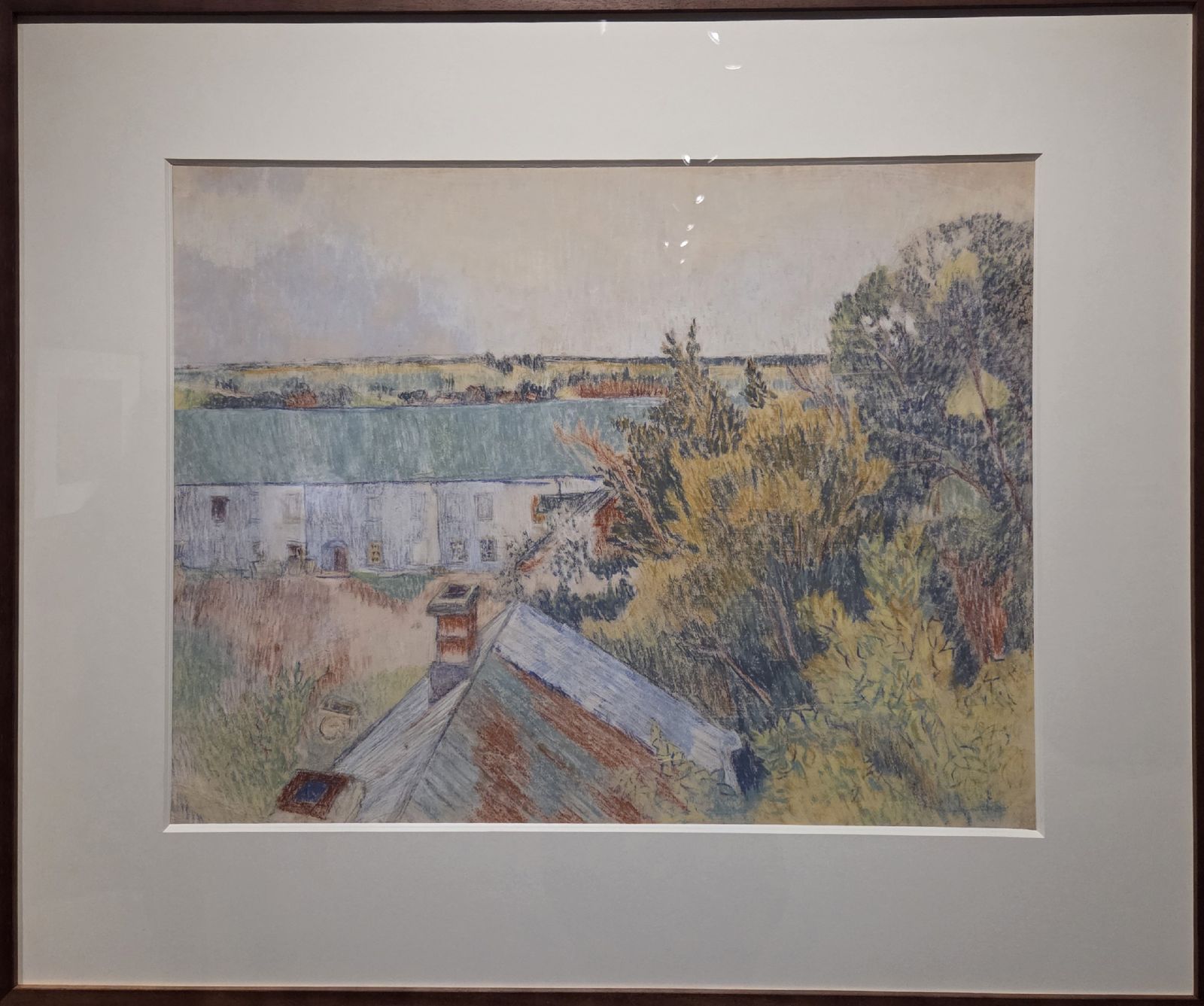 Наталия Гончарова. Полотняный Завод. Середина 1900-х бумага, пастель