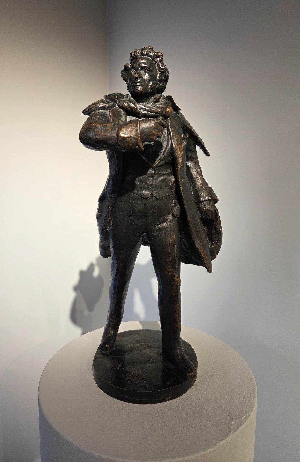 В.В.Козлов А.С.Пушкин. Модель памятника 1936 бронза, литье
