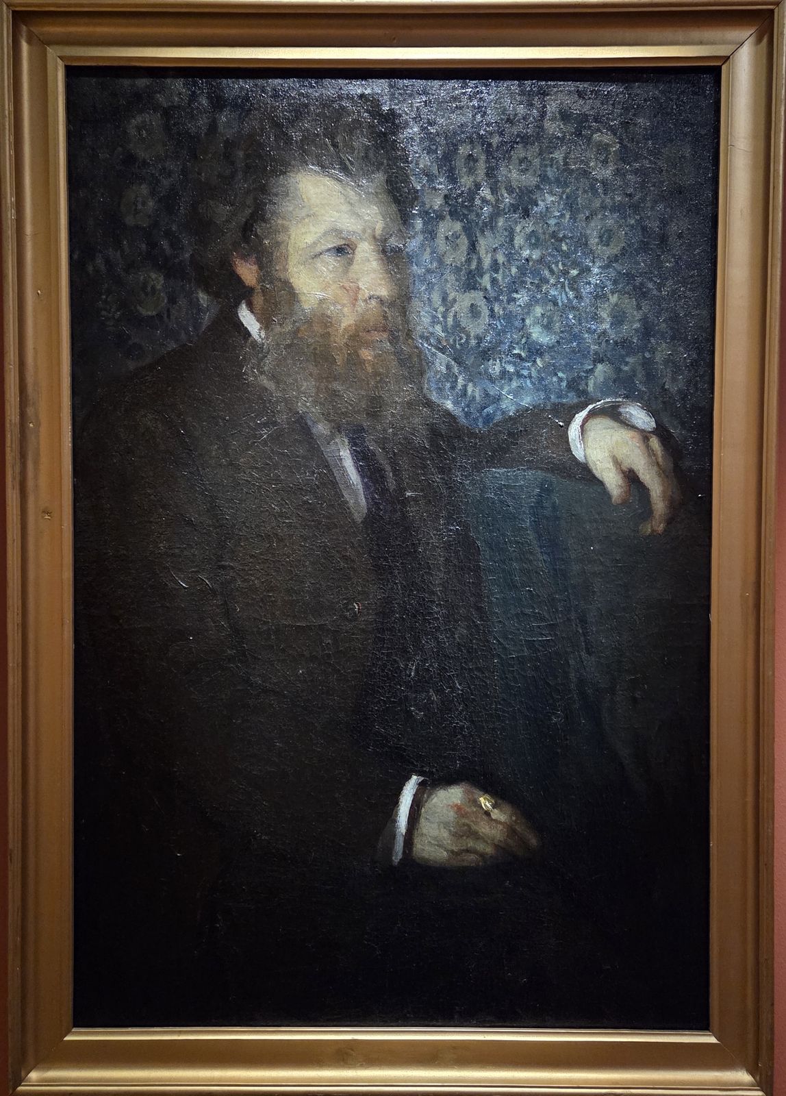 А.В.Исупов. Портрет отца. Вятка 1910 холст, масло