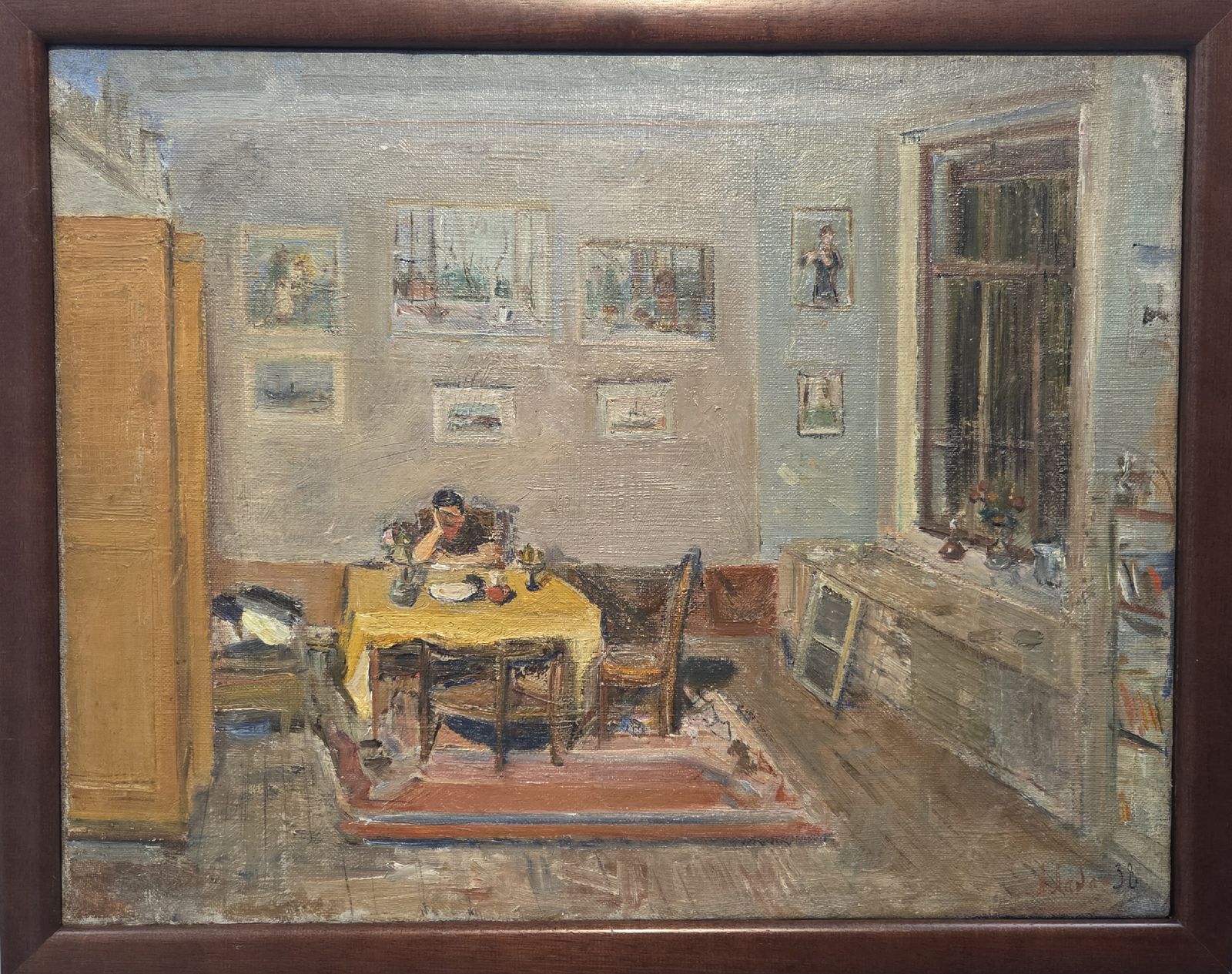 Александр Лабас. Дома. 1938 холст, масло