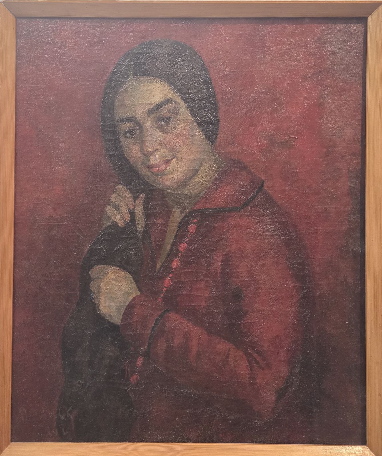 Роберт Фальк. Женщина, расчесывающая волосы (Р.В.Идельсон) 1926 холст, масло