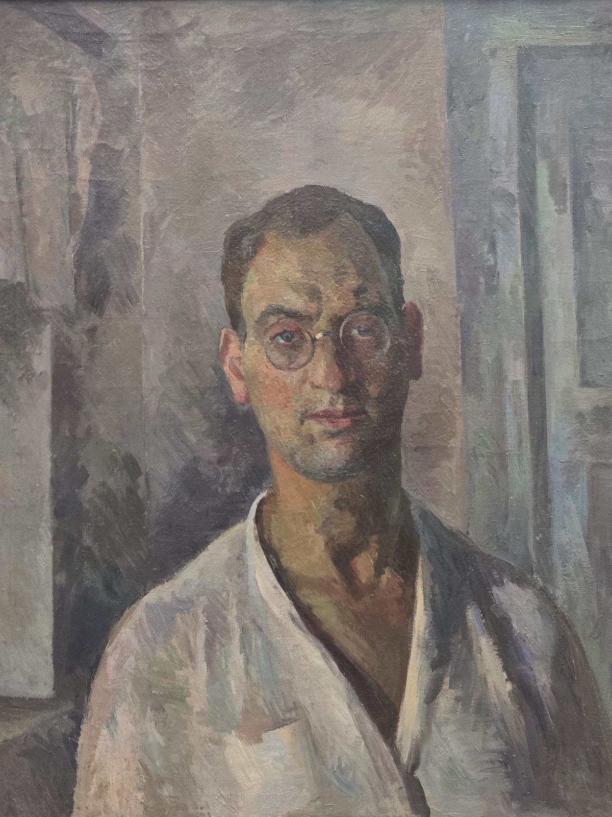 Роберт Фальк. Автопортрет в белой рубашке. 1924 холст, масло