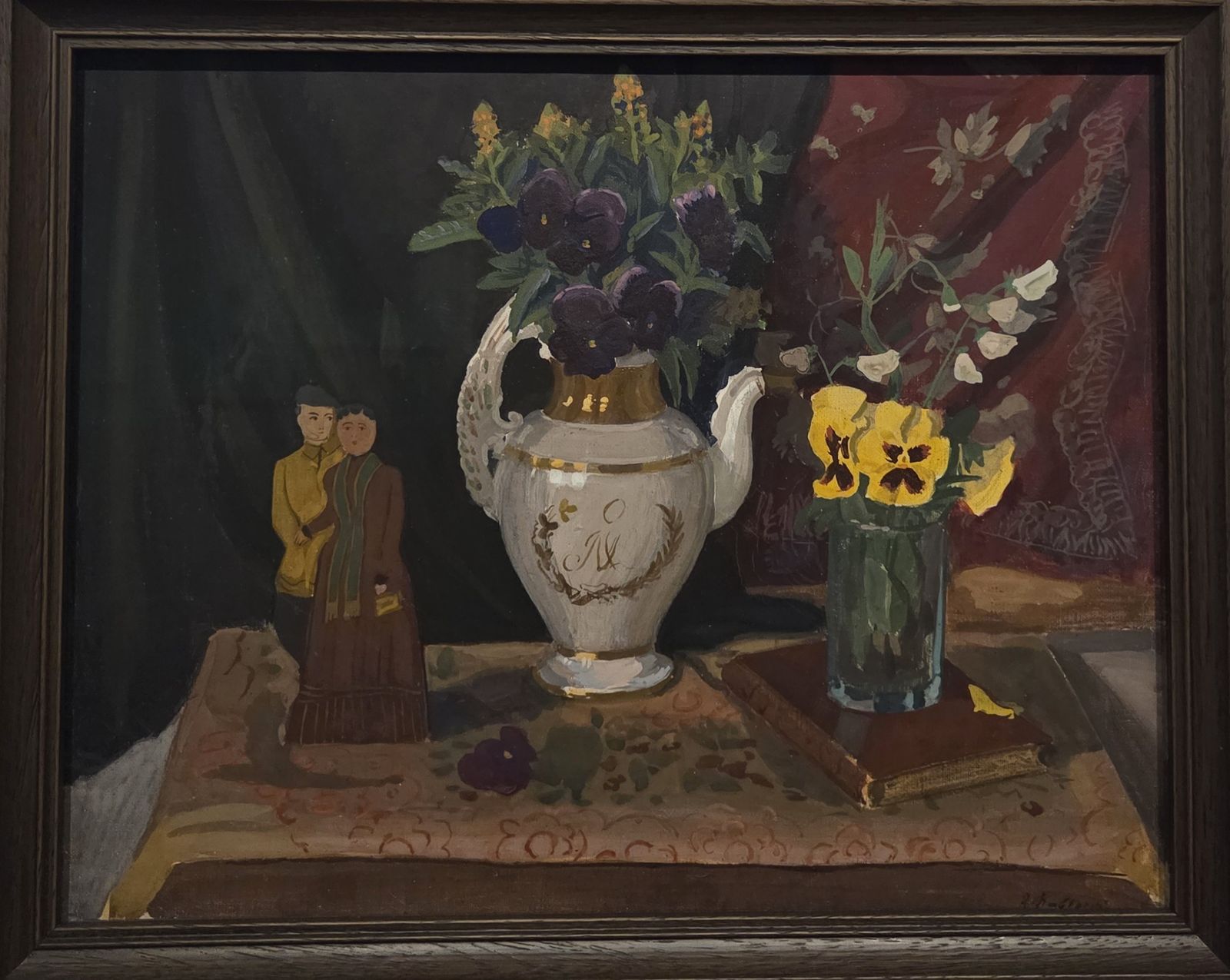 Владимир Фаворский. Нитюрморт. Анютины глазки 1946 холст, темпера