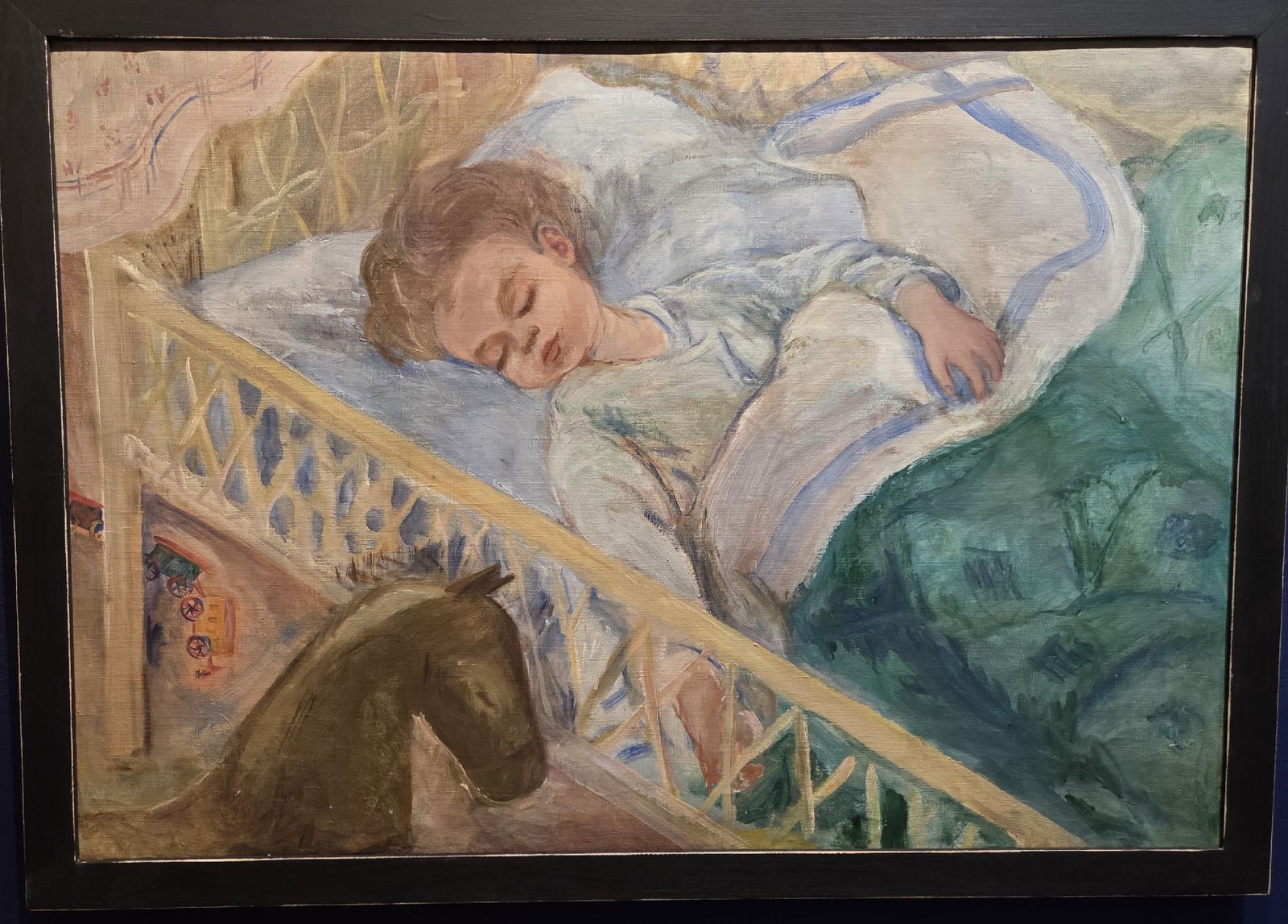М.С.Гранавцева. Ребенок в кровати. Начало 1930-х холст, масло