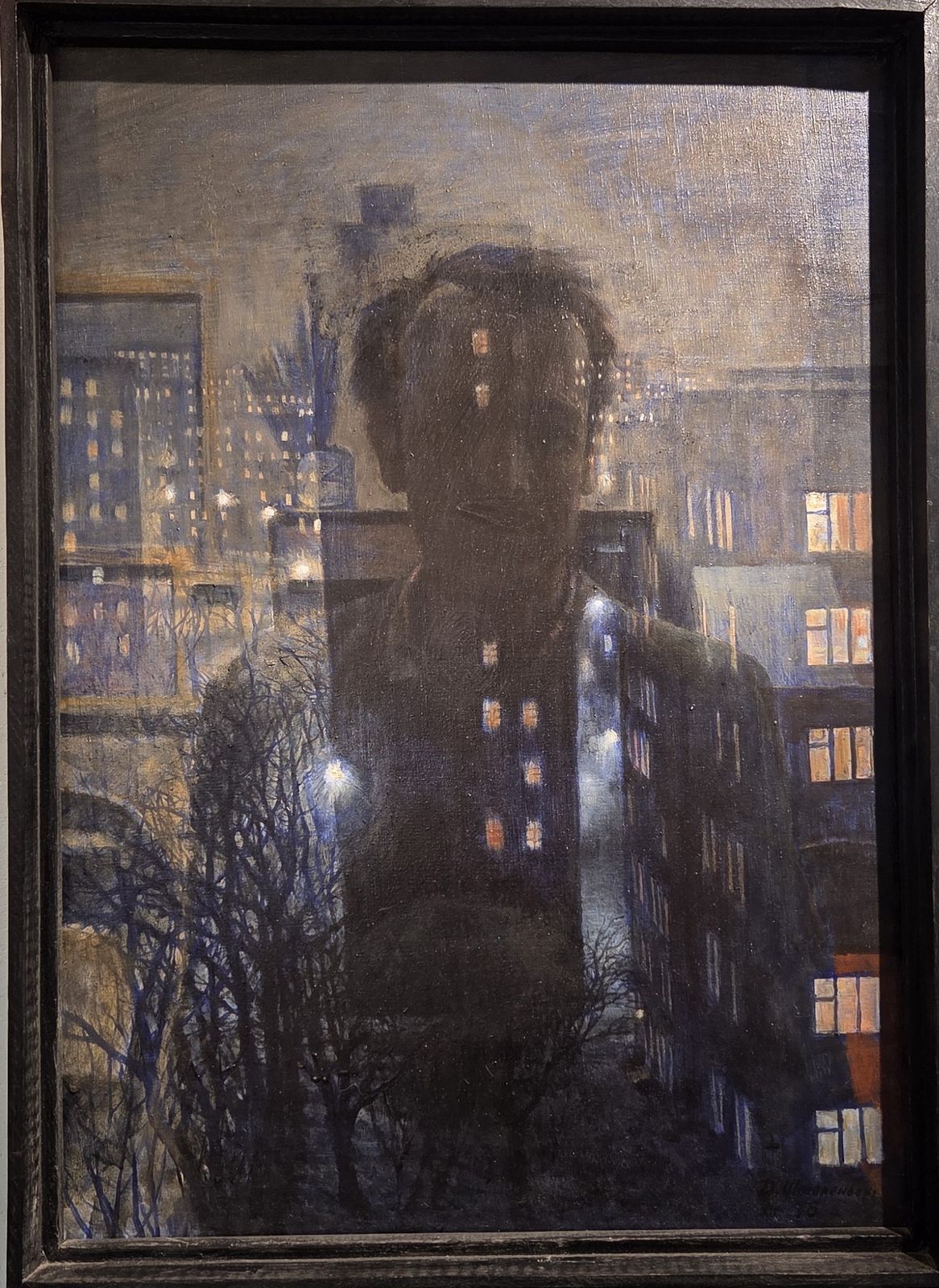 Д.Д.Штеренберг. Окно. Автопортрет 1975 холст, масло