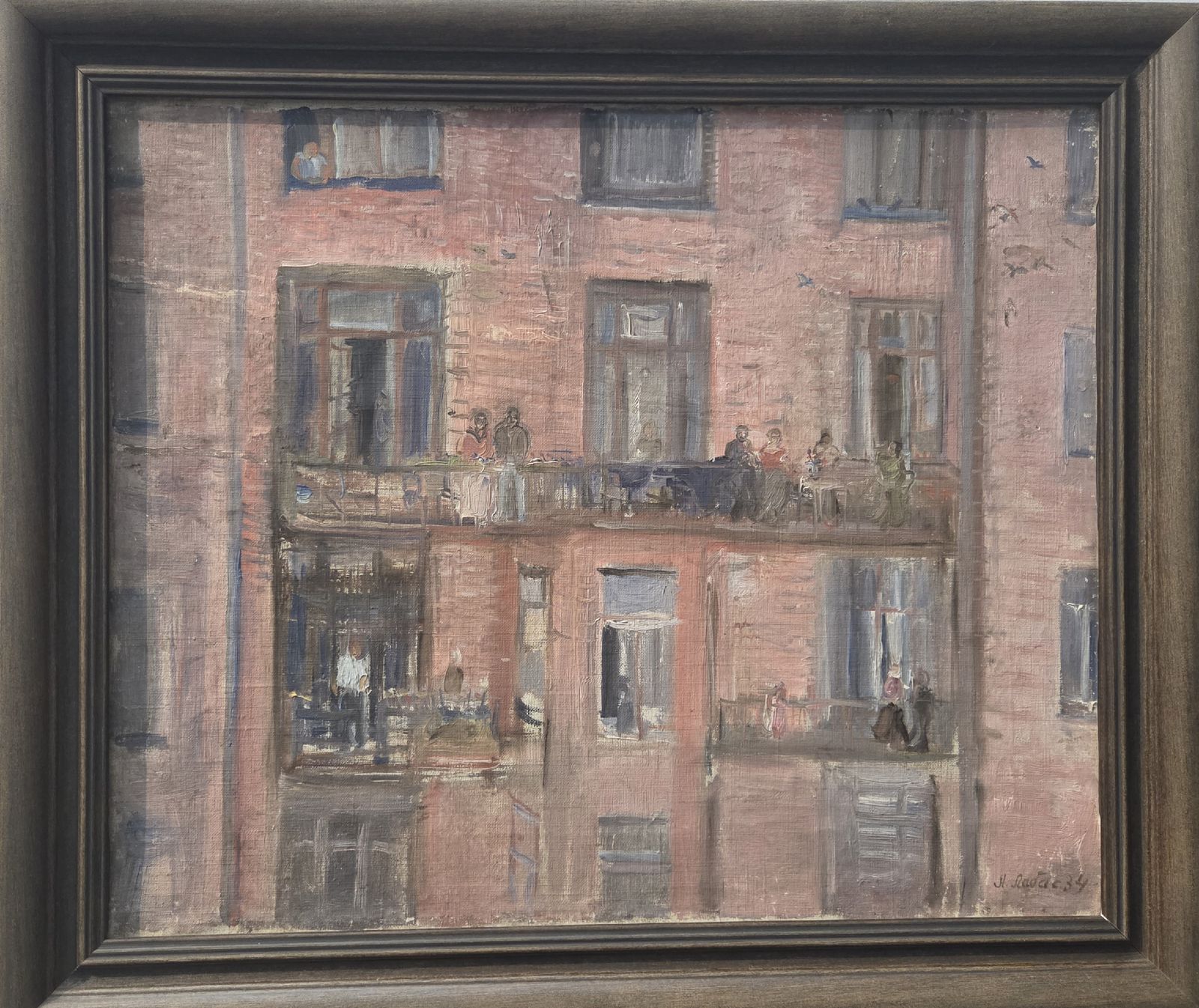 Александр Лабас. Дом на Мясницкой улице. 1934 холст, масло