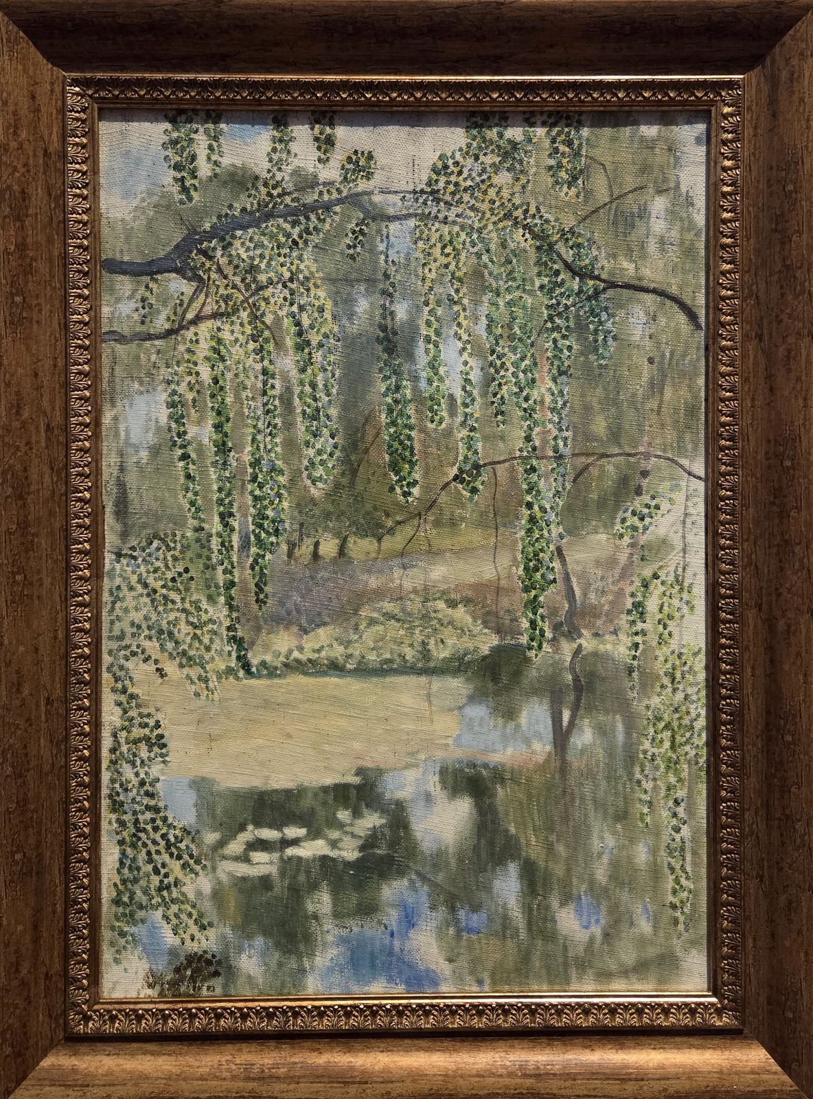 Ветви плакучей берёзы. Около 1904 холст, масло