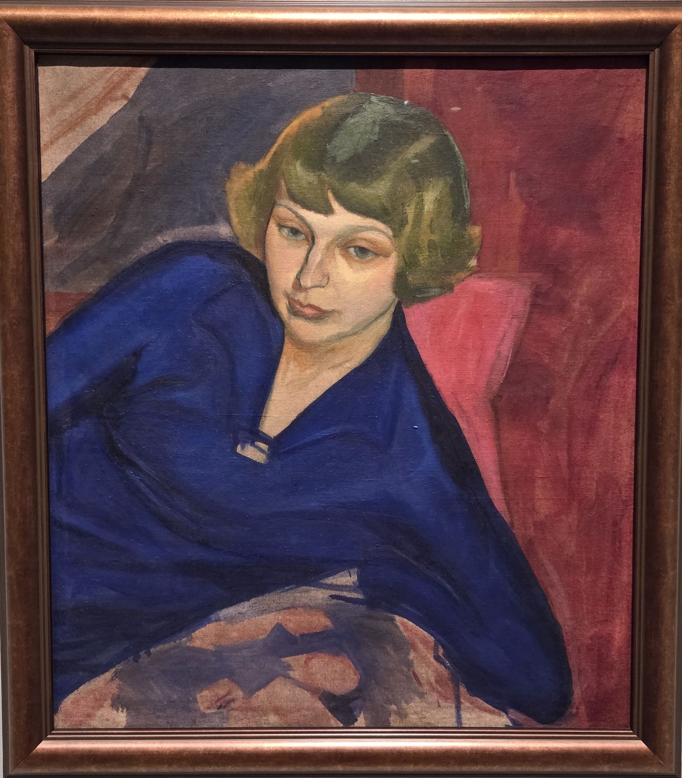 Магда Нахман. Портрет Марины Цветаевой 1913 холст, масло
