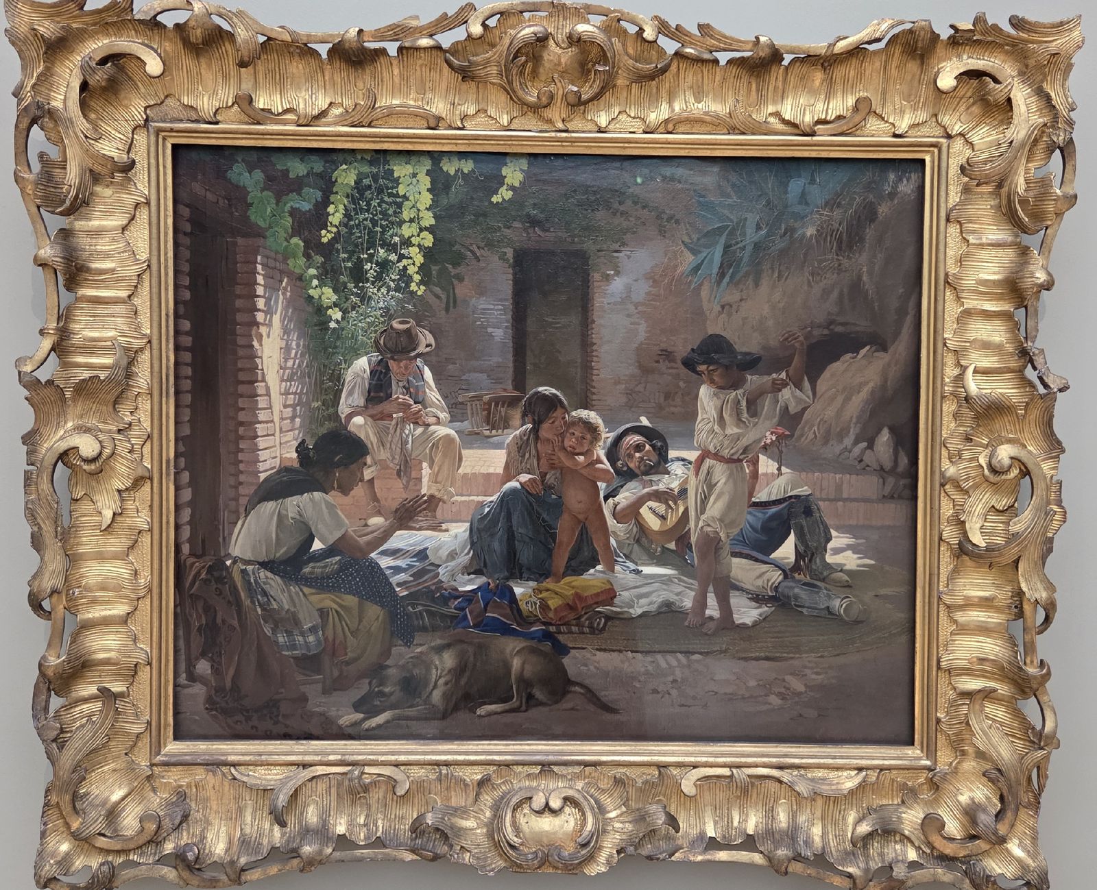 Евграф Сорокин. Испанские цыгане 1853 холст, масло