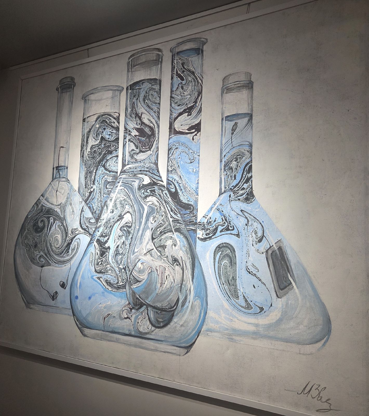 Марина Звягинцева. Море в розлив. Холст, масло, биотипия. 2019