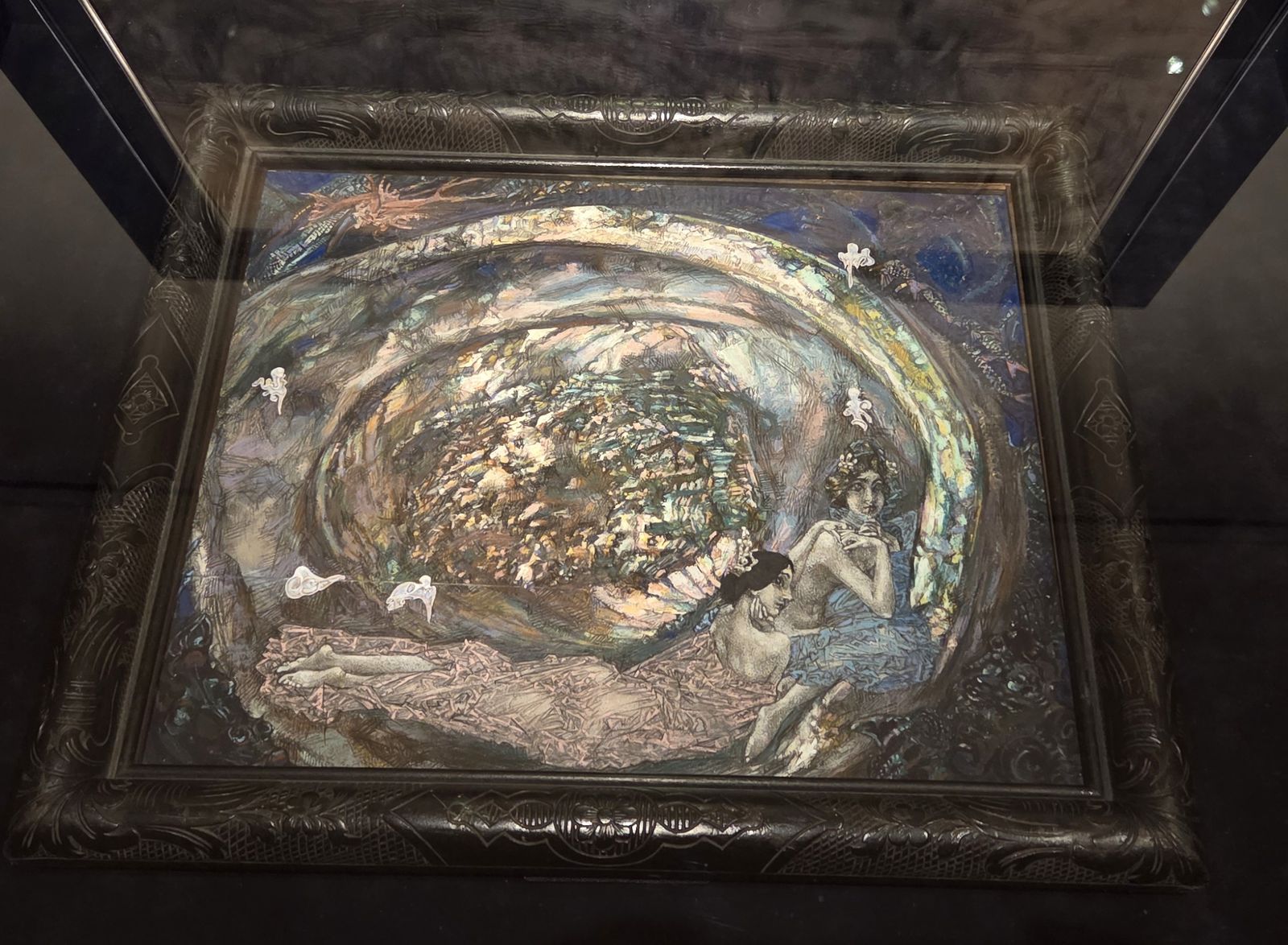 Михаил Врубель. Жемчужина. 1904 картон, пастель, зуашь, уголь, бумажная аппликация