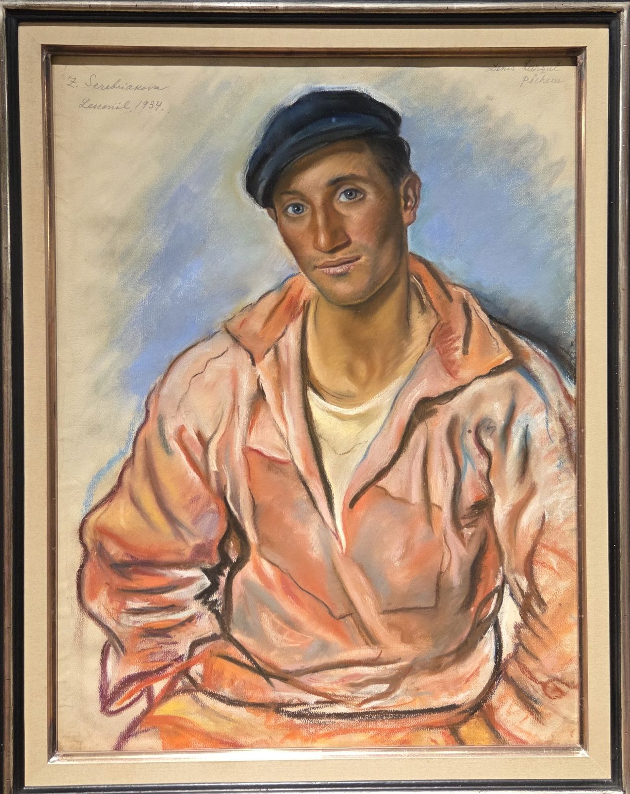 Бретонский рыбак. 1934 г. бумага, пастель